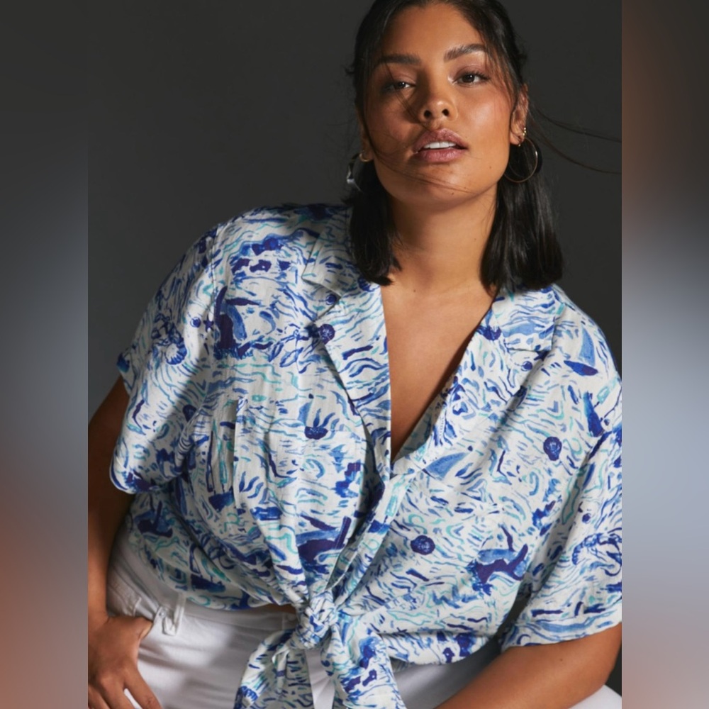 Anthropologie x Maeve Classic Surf Shirt - size XS NWT